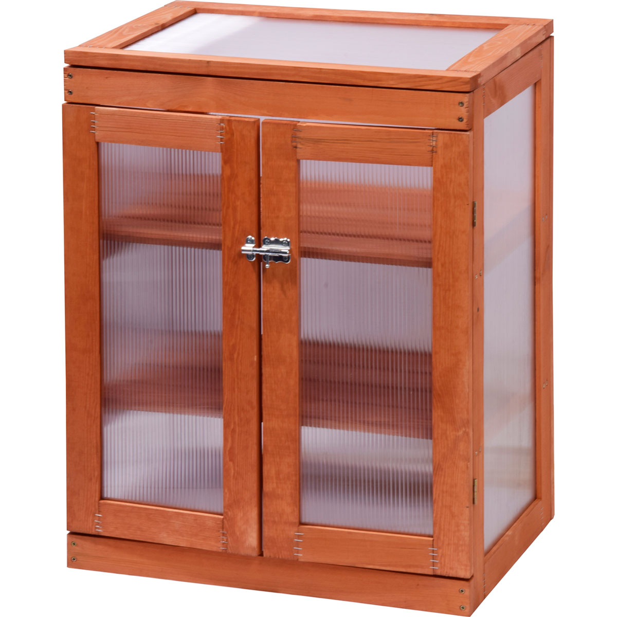 dobar Mini-Gewächshaus 58 x 76 x 43 cm braun Bild 10