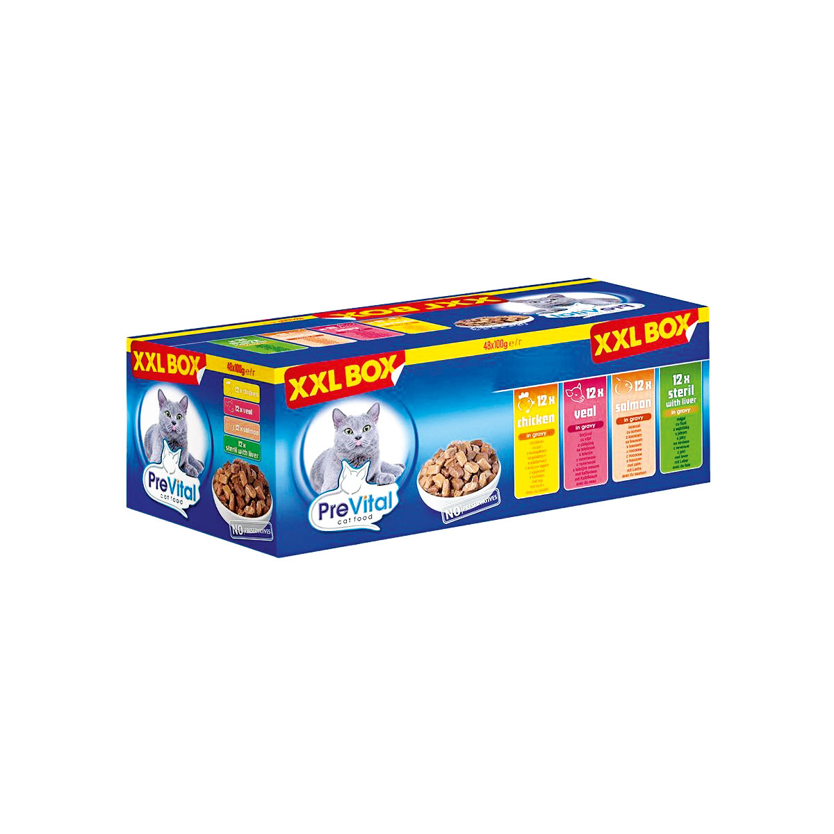 Katzenfutter Pre Vital XXL Box 48 x 100 g