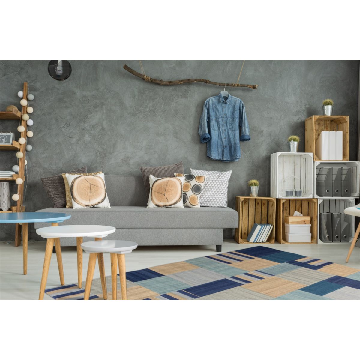 Radical 310 Blau / Multi 80cm x 150cm Bild 2