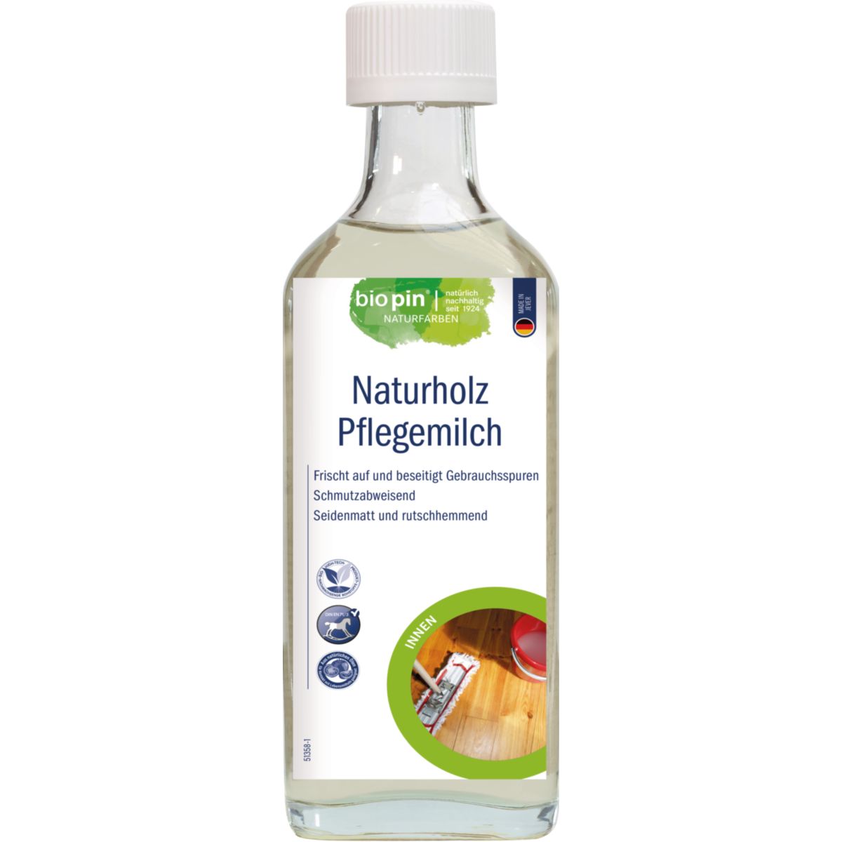 Biopin Naturholz-Pflegemilch  0,250 l