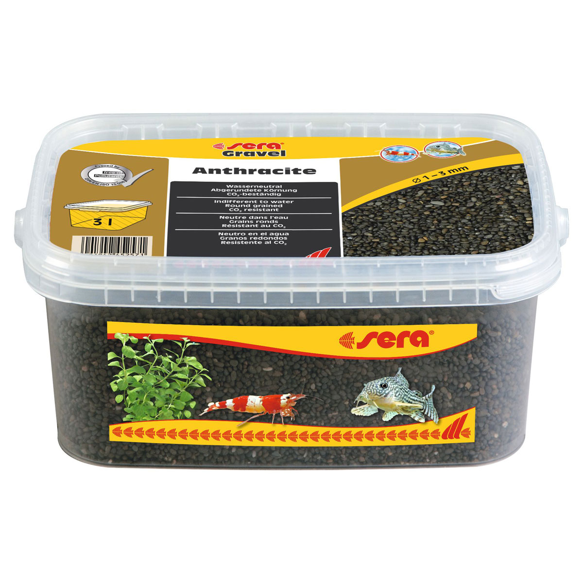 sera Gravel Anthracite Ø 1 - 3 mm 3 l