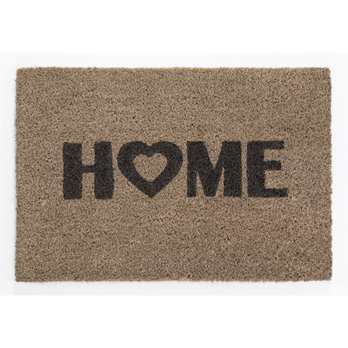 Kokosmatte Home Heart 40 x 60 cm hellgrau