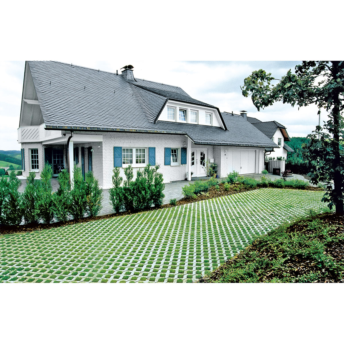 Lusit  Rasengitterstein 60 x 40 x 8 cm grau Bild 5