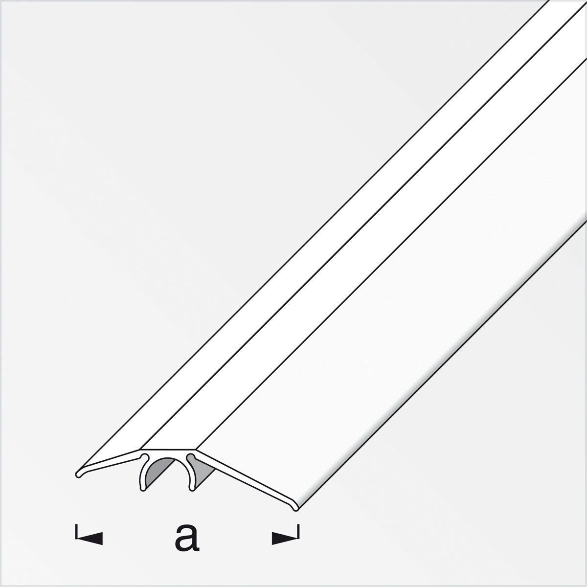 Alfer Niveauausgleichsprofil Clipstech 40 mm 1m grau Bild 2