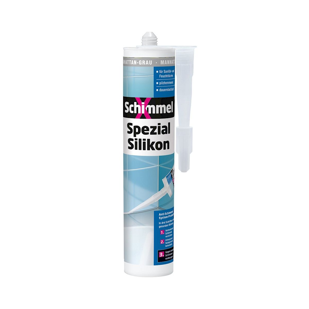SchimmelX Silikon manhattan-grau 0,31l