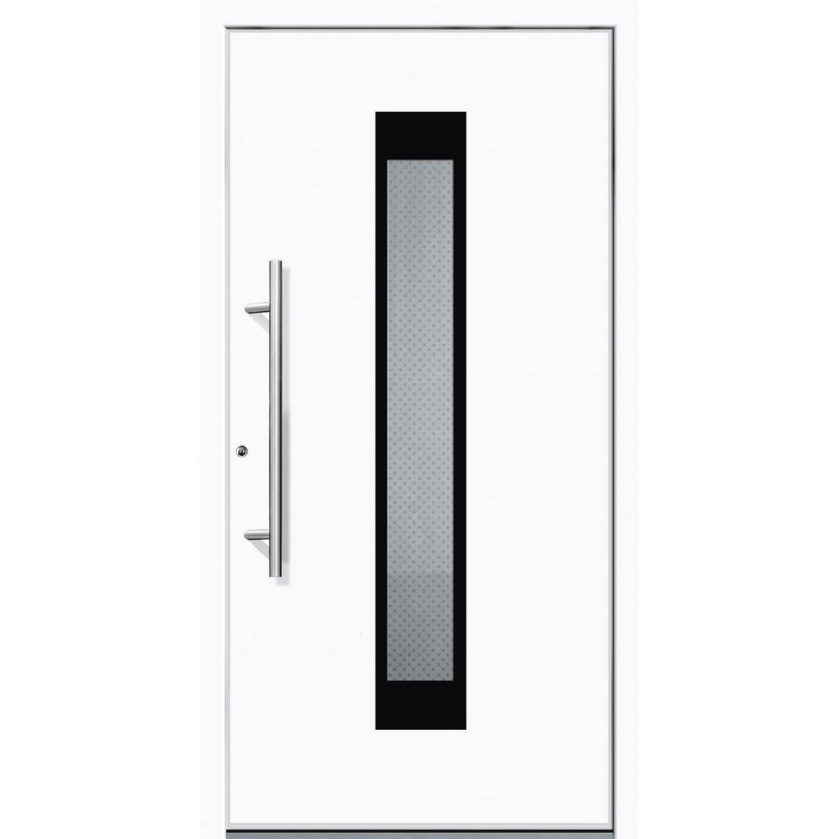 Aluminium Sicherheits-Haustür Salerno Superior 60 mm weiß 110 x 210 cm Anschlag links inkl Griffset Bild 1