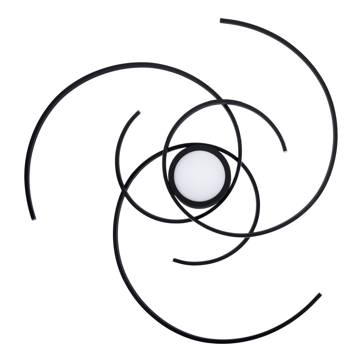 Naeve LED DL Radon Metall/KS schwarzLxBxH 75x75x7cm dimmbar Bild 1