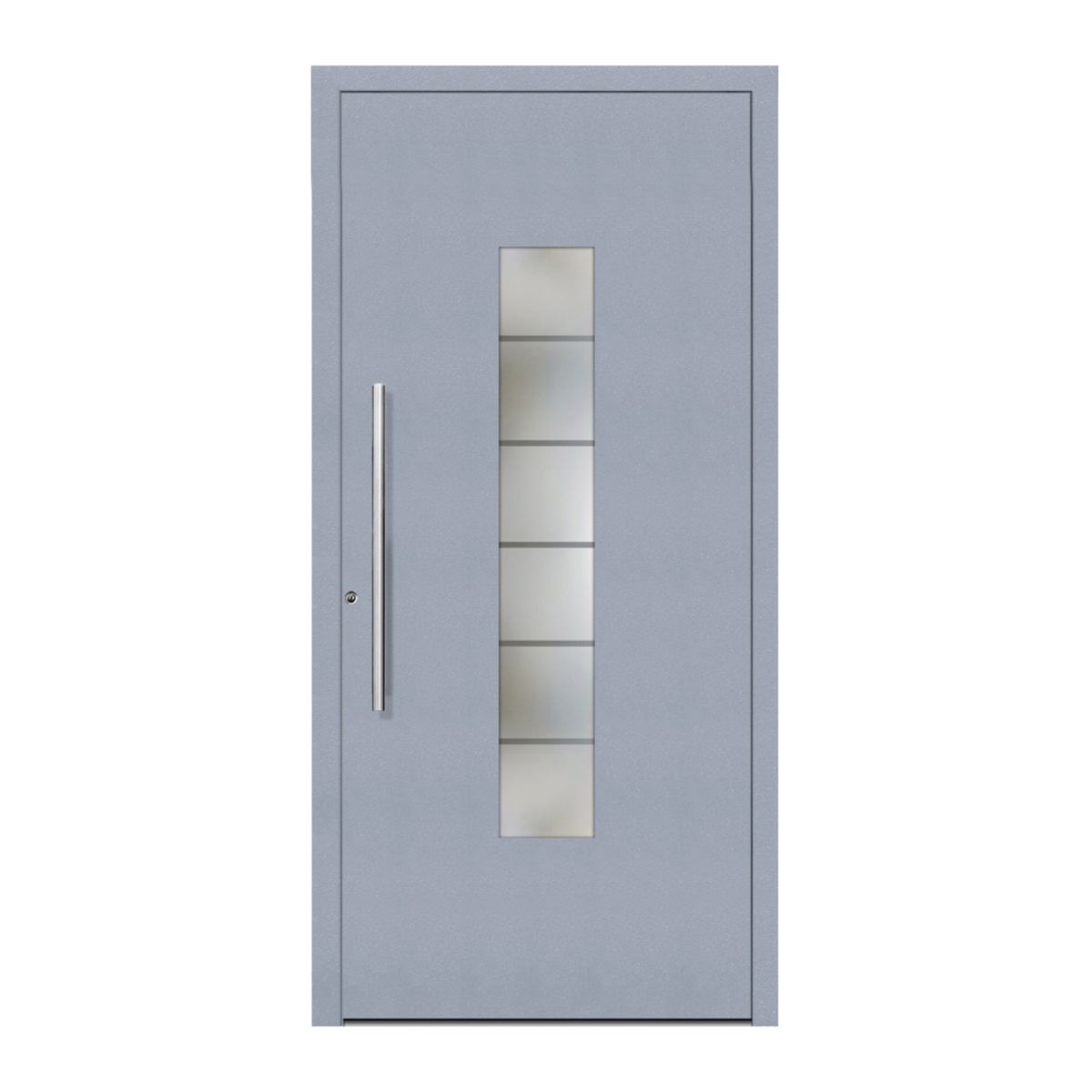 Aluminium-Sicherheitshaustür 108 Lucca weiß Anschlag links 100 x 210 cm