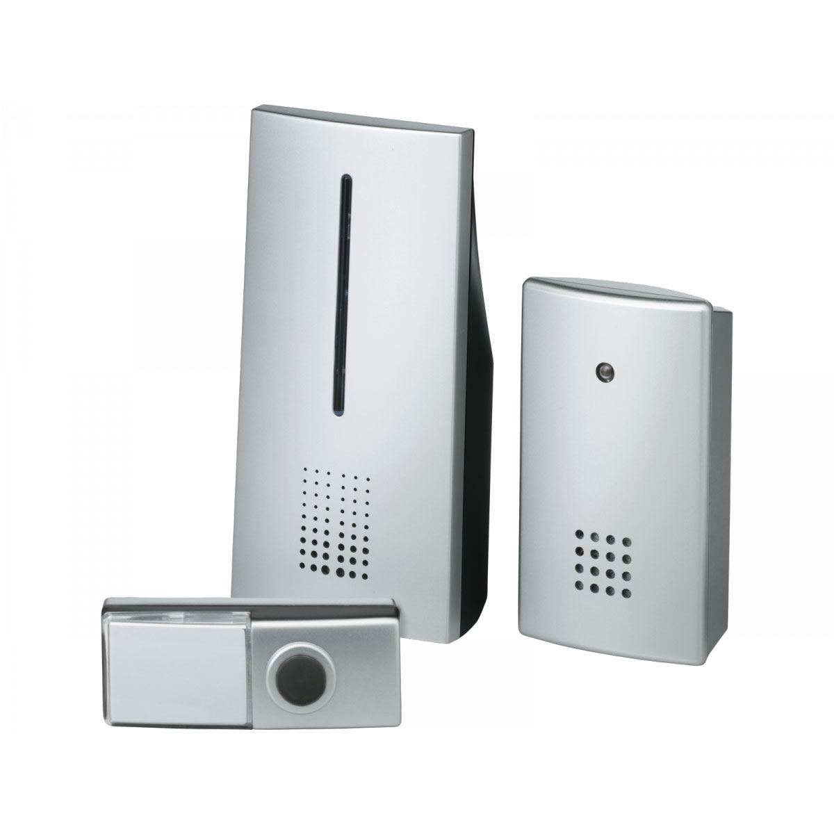 Funkgong-Set HX Duo 100 m silber 2 Empfänger