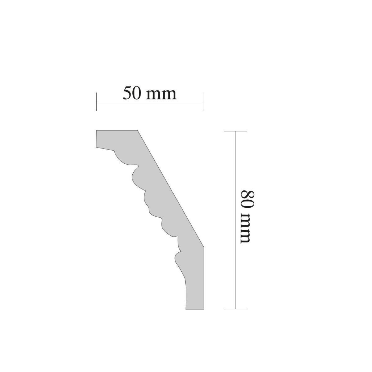 Zierleiste Gracia 2,0 m weiß Bild 2