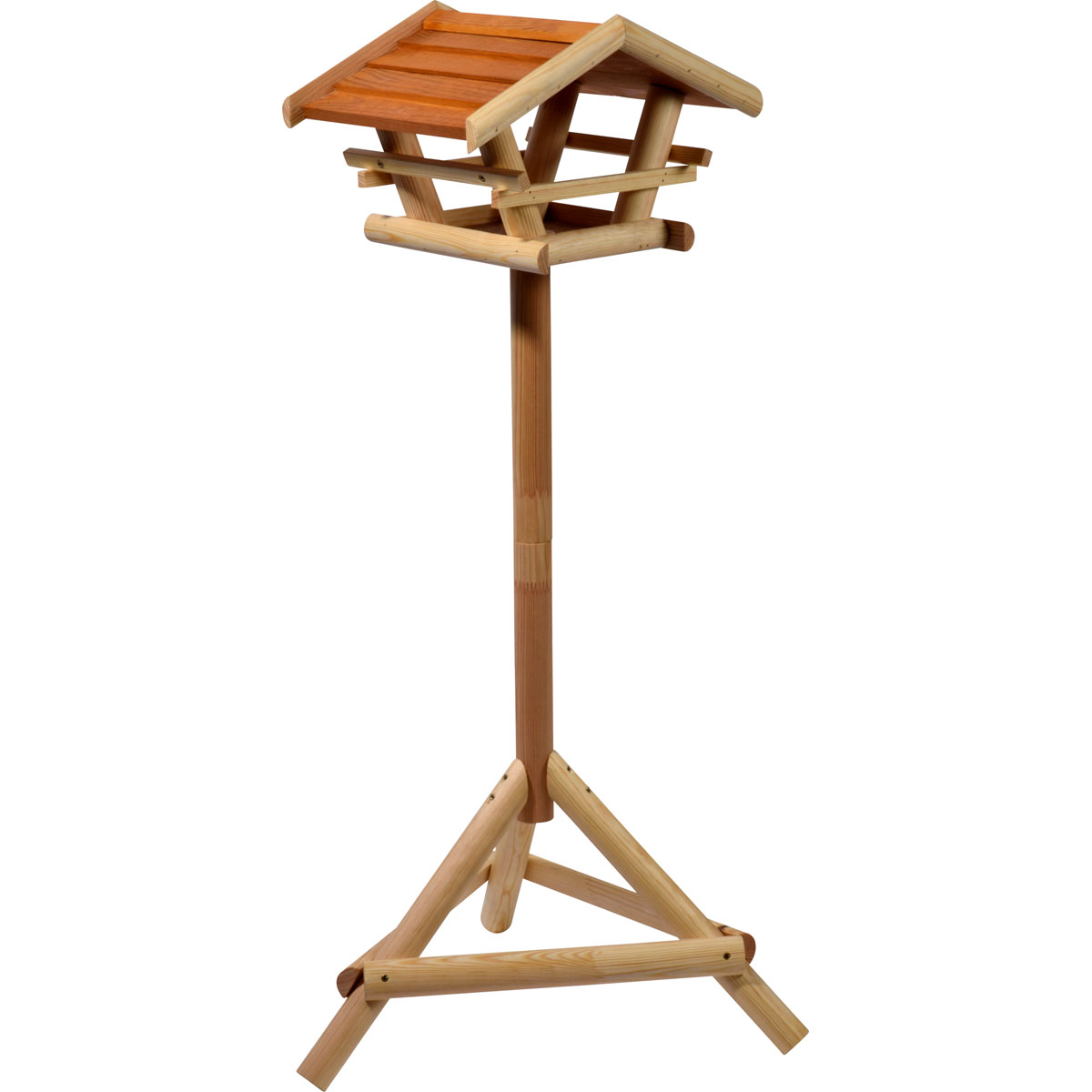 dobar Vogelfutterhaus Berni 44 x 44 x 101 cm Bernsteinoptik