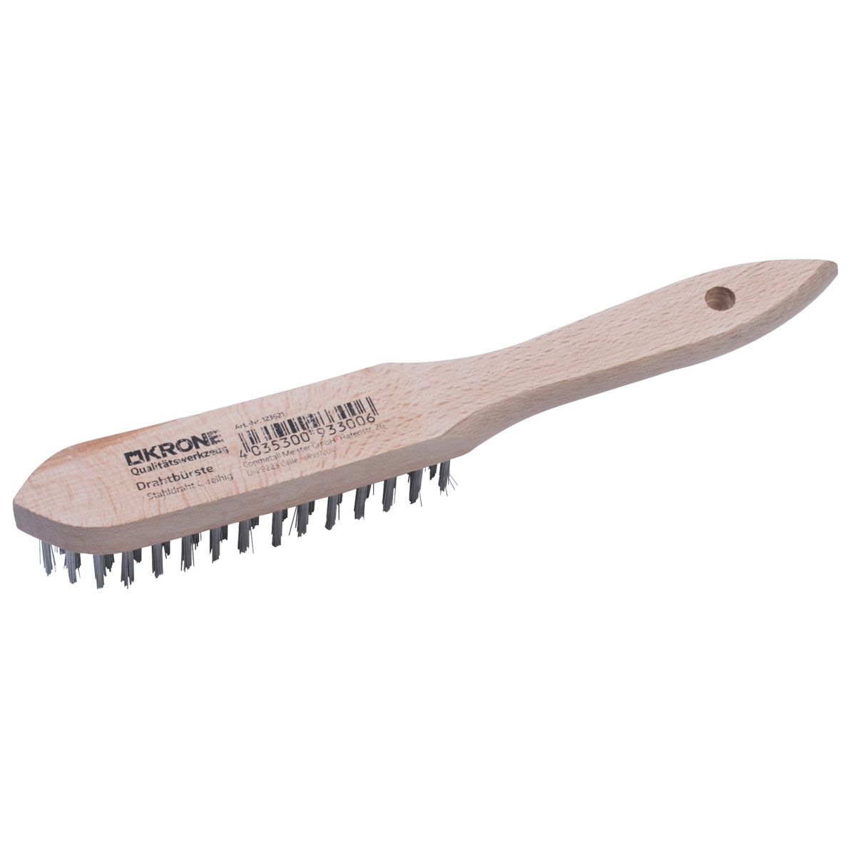 Krone  Stahl-Drahtbürste 4 reihig