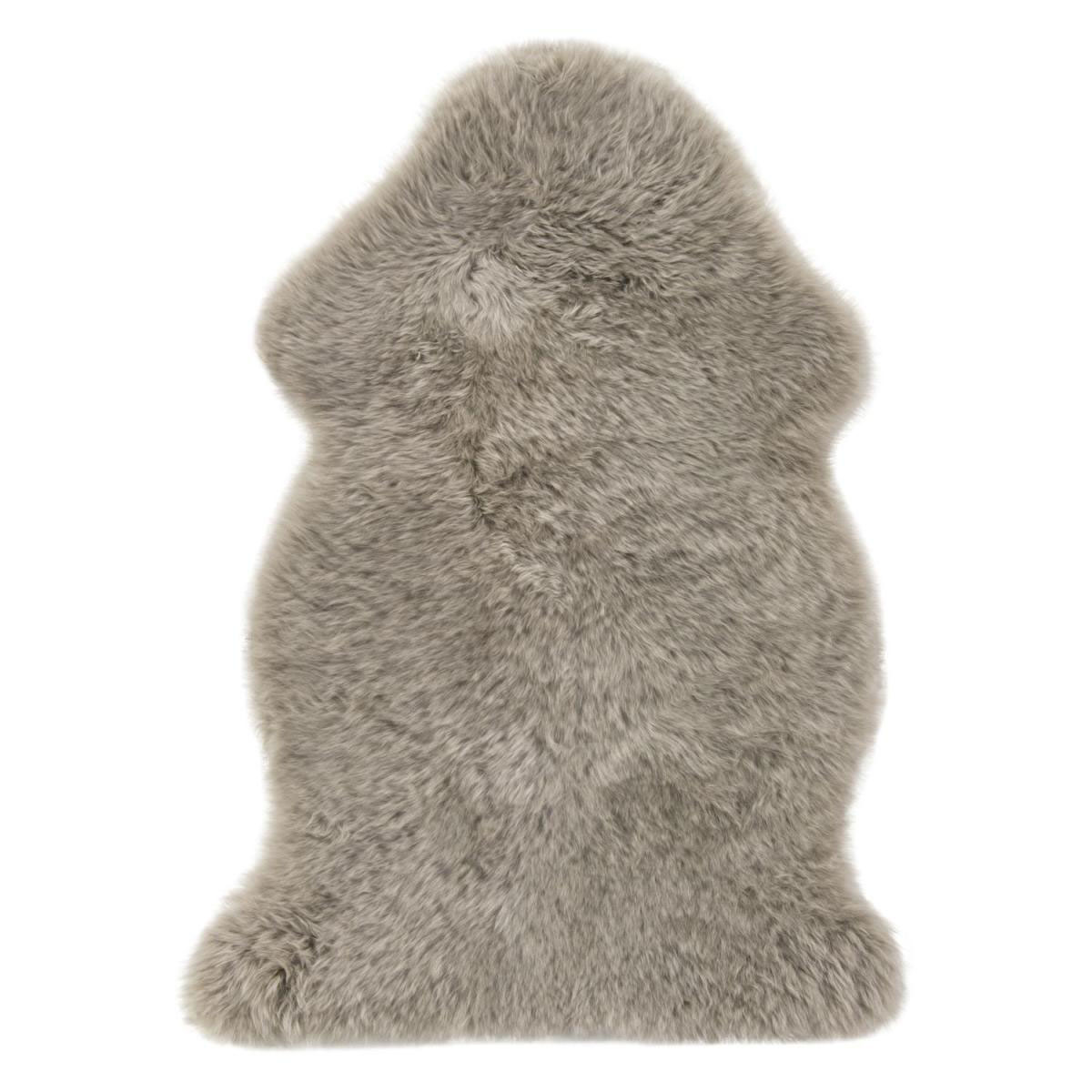 Teppich Schaffell ca 60 x 85 cm Taupe Bild 1