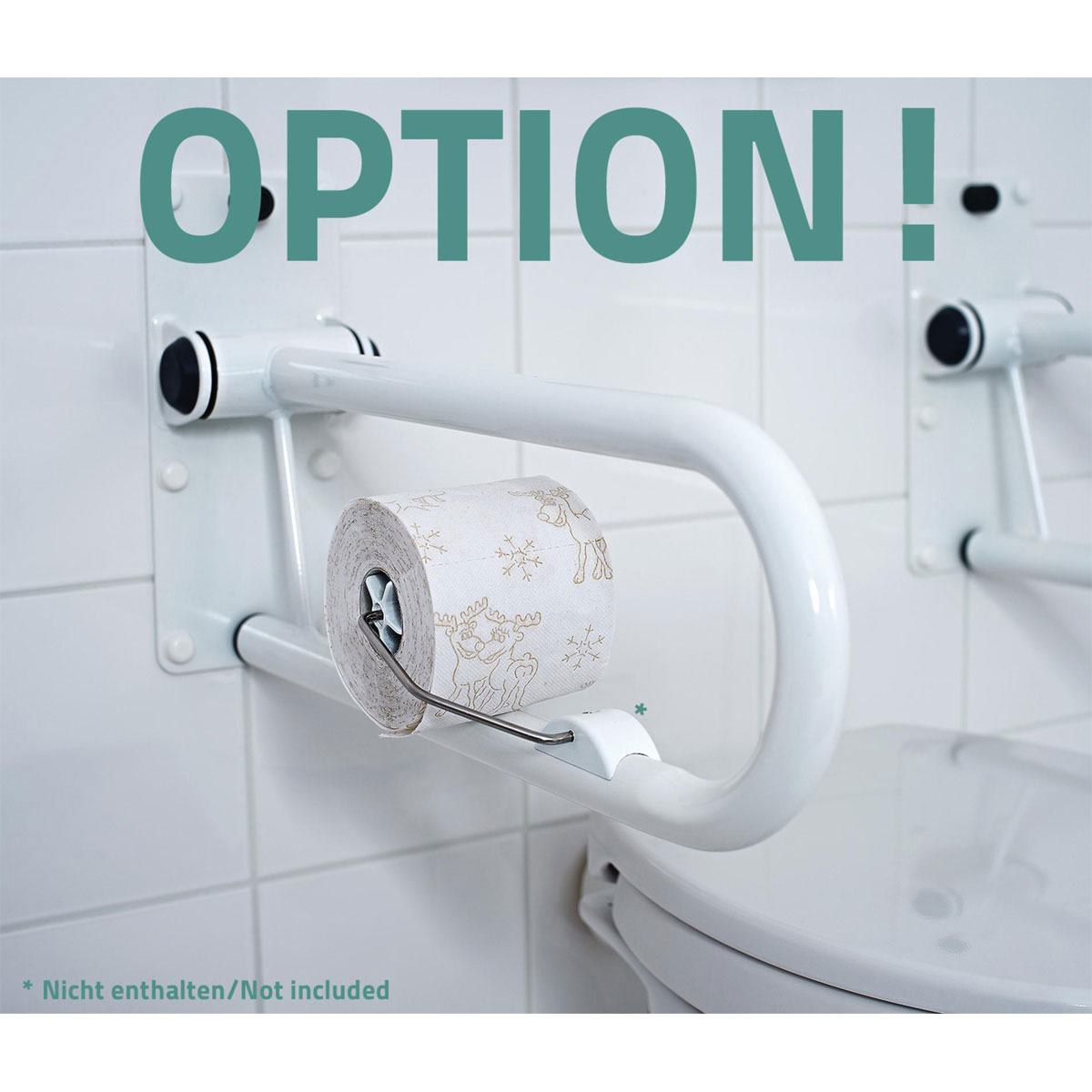 Ridder  WC-Aufstehbügel 55,5 cm klappbar weiß Bild 6