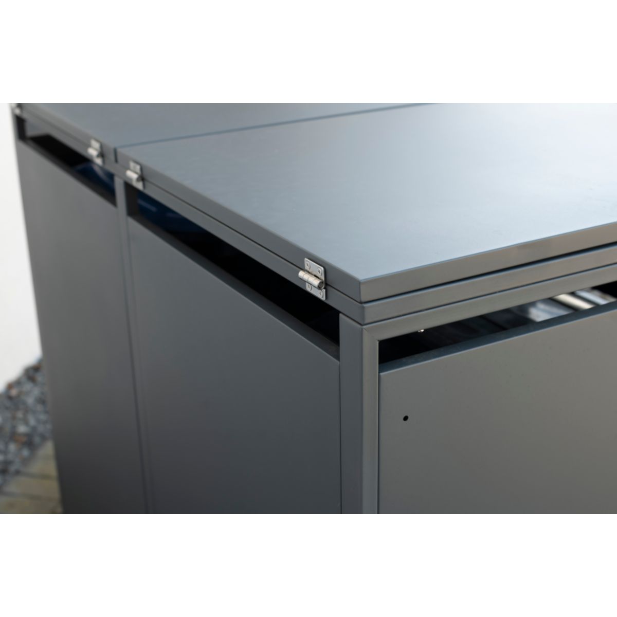 Westmann Mülltonnenbox Kubus 2x 240 L 80x132x116 cm Bild 11