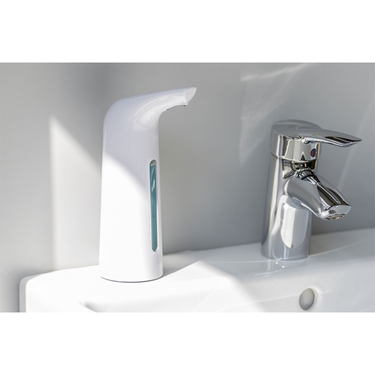 Wenko  Sensor Desinfektionsmittel- und Seifenspender Larino automatischer Infrarot Seifen-Dosierer und Desinfektionsspender Füllmenge 400 ml Bild 7