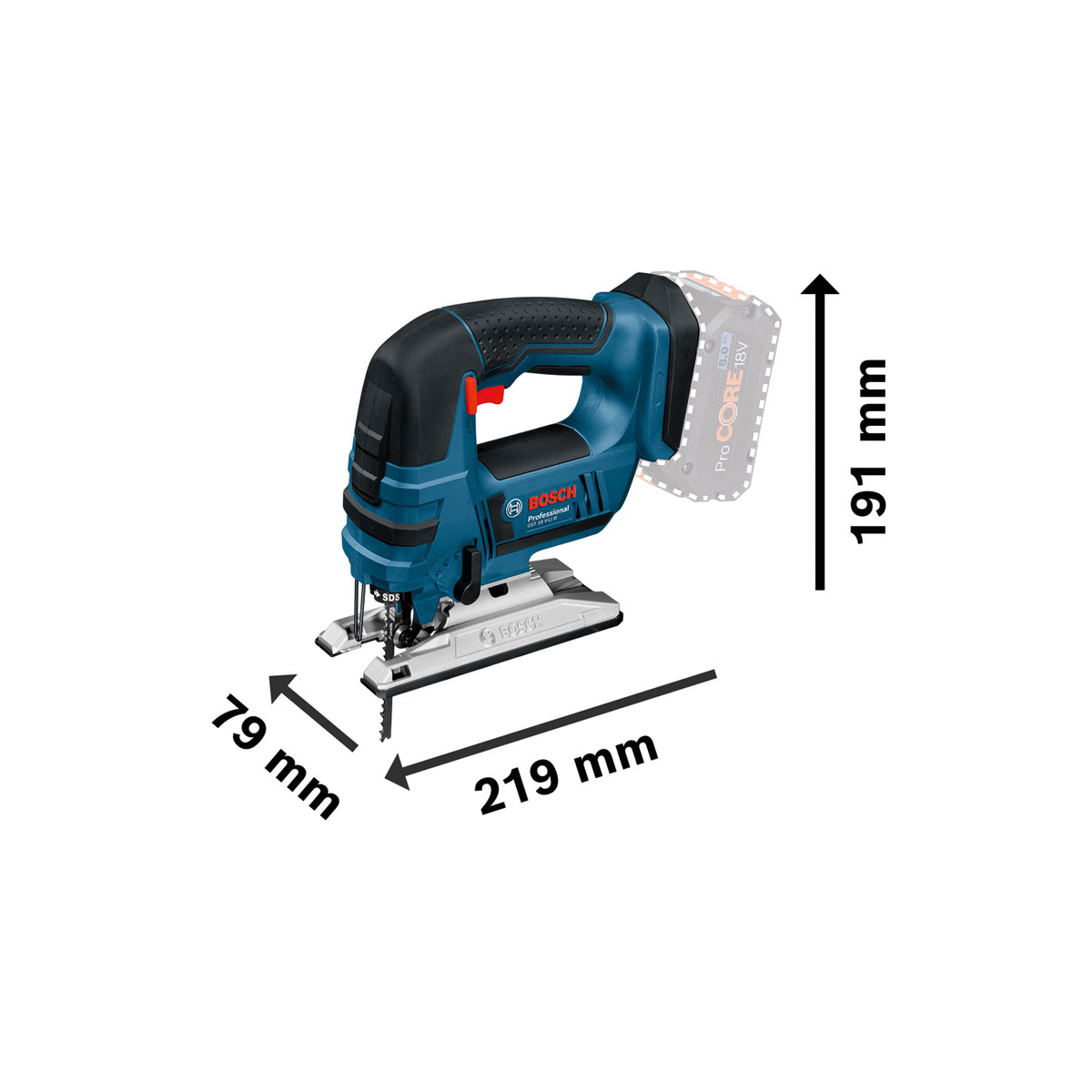 Bosch Professional  Akku-Stichsäge GST 18 V-Li Solo ohne Akku Bild 9