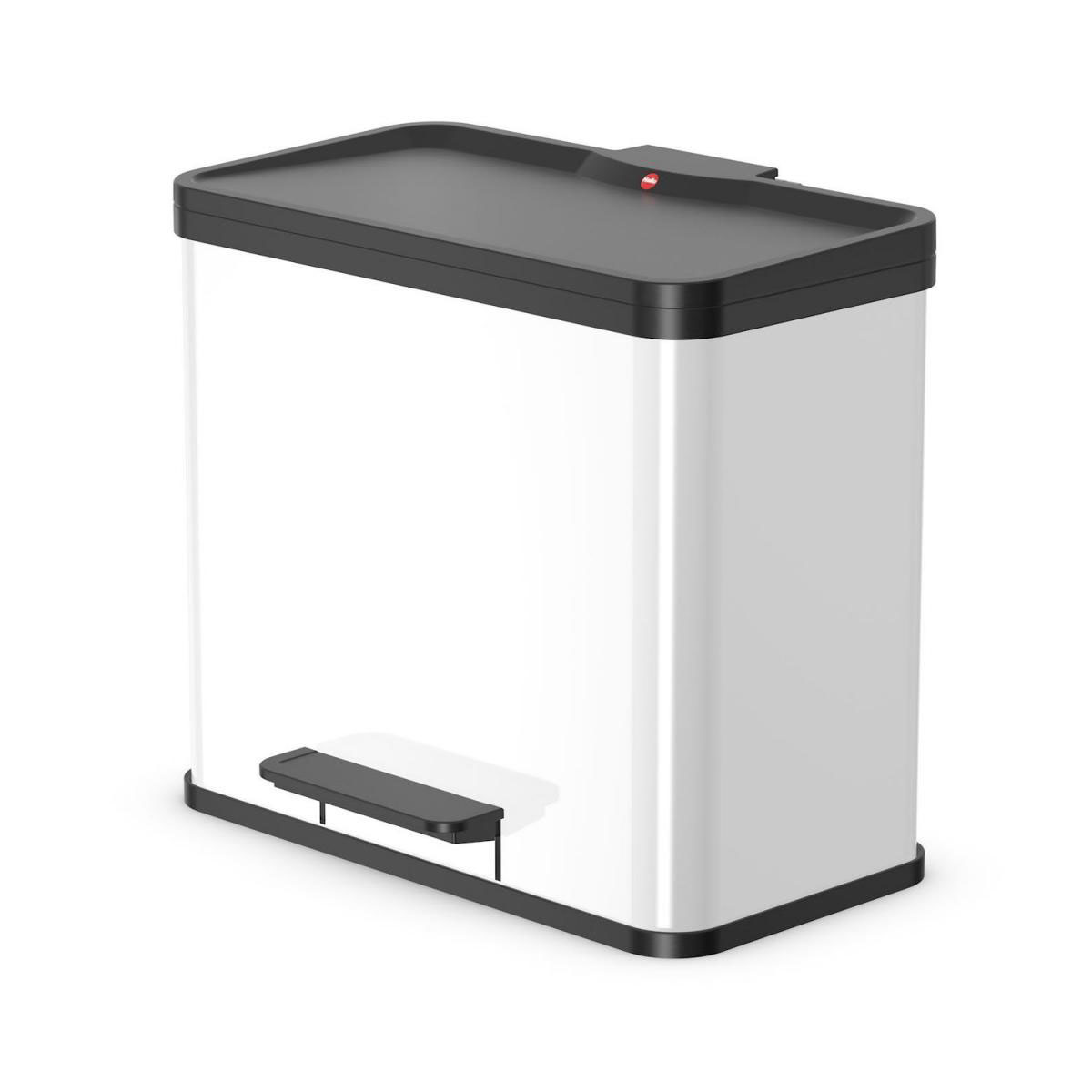 Hailo Trenn-Mülleimer Oeko Duo Plus L 17+9 L wei Bild 2