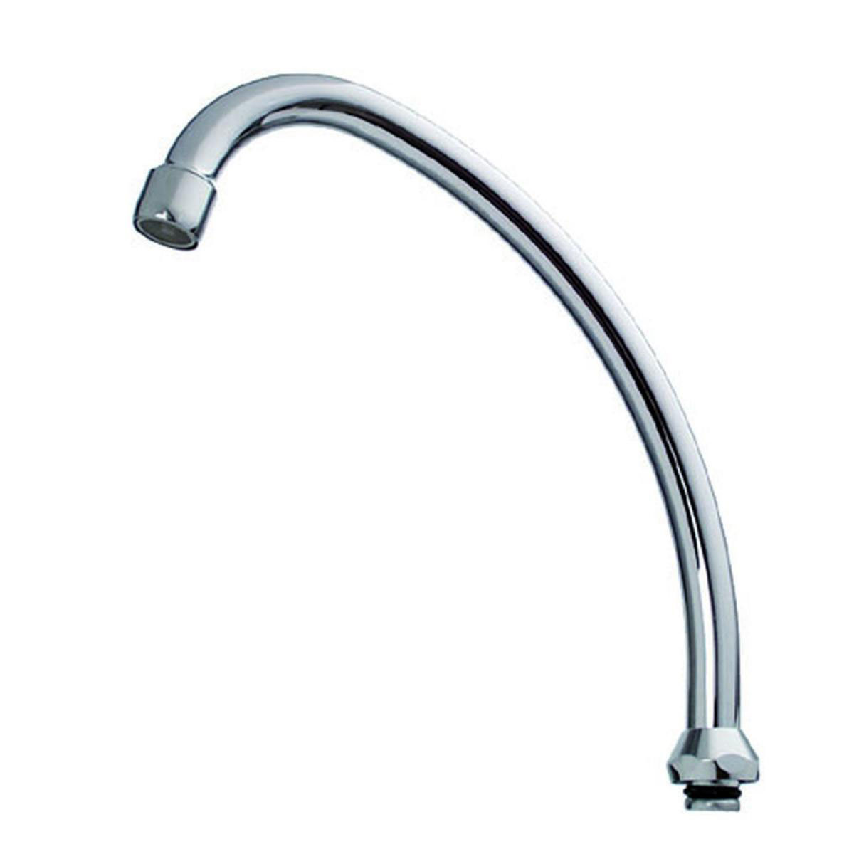 Auslauf HU-Form 200 mm chrom