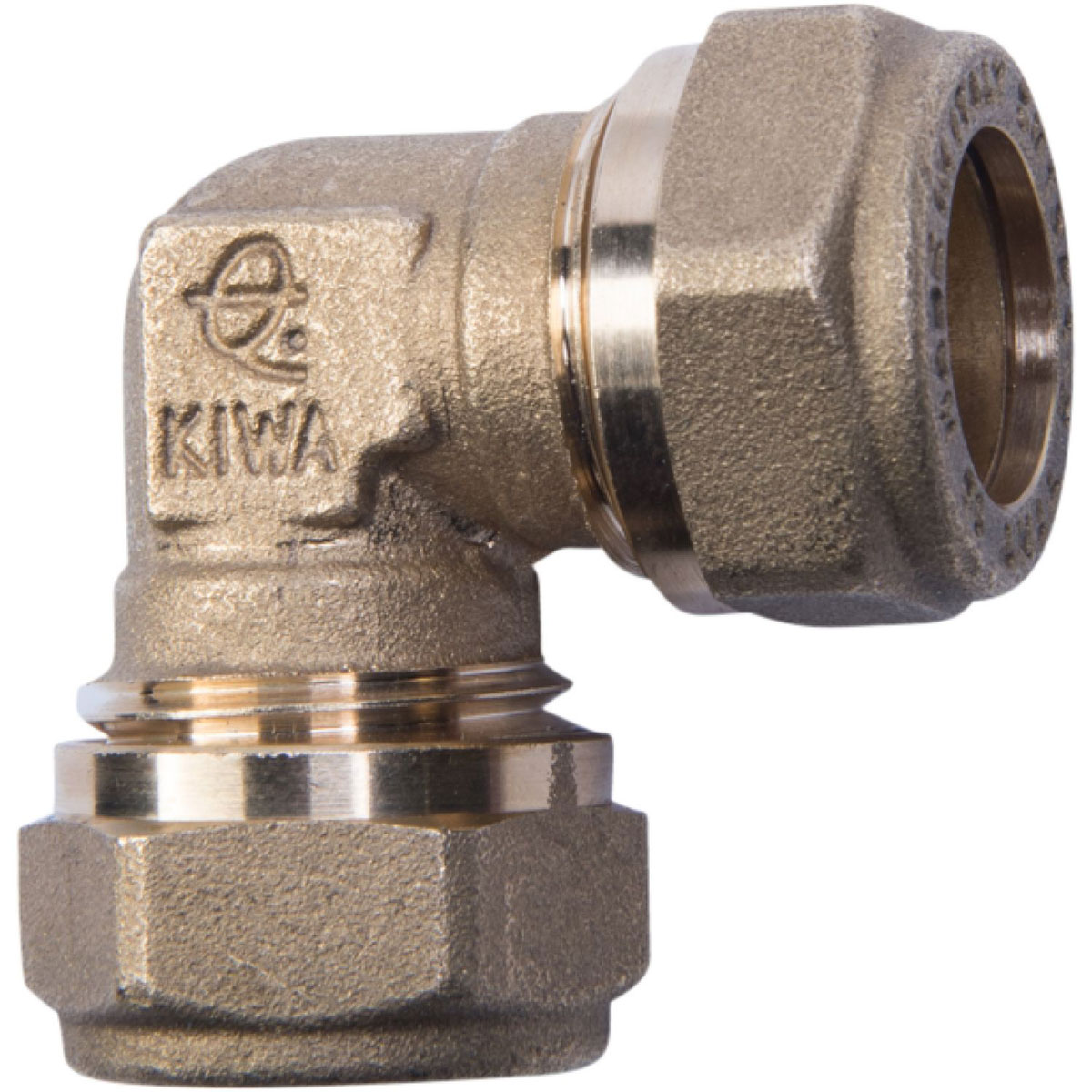 Cornat Messing Winkel Verschraubung 15 mm doppelt