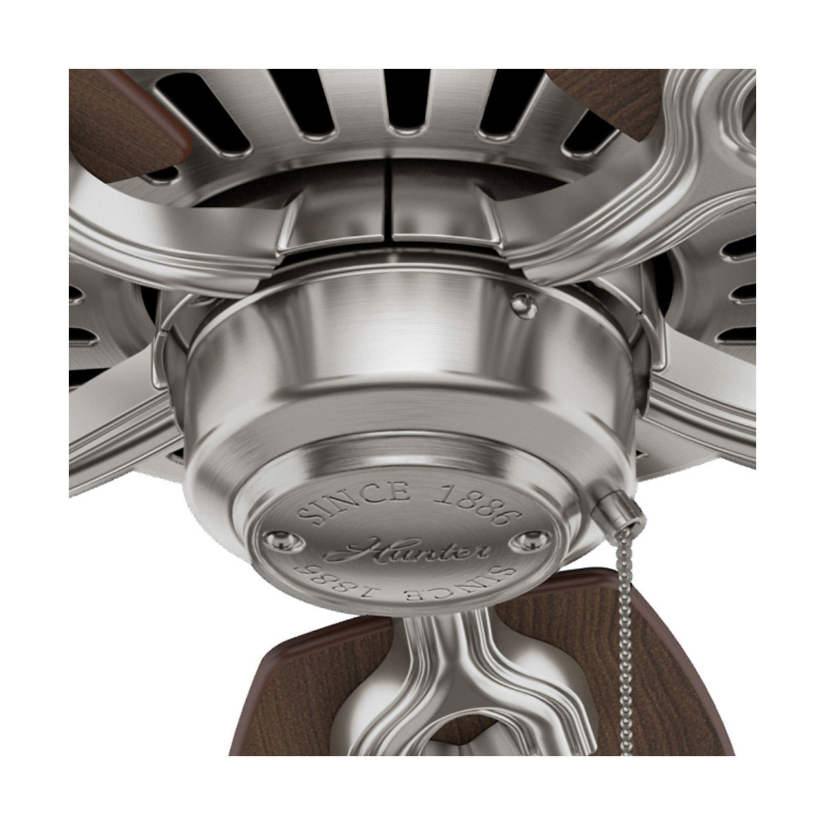 Hunter Fan Hunter Deckenenventilator Builder Elite 132 cm Nickel gebürstet Bild 6