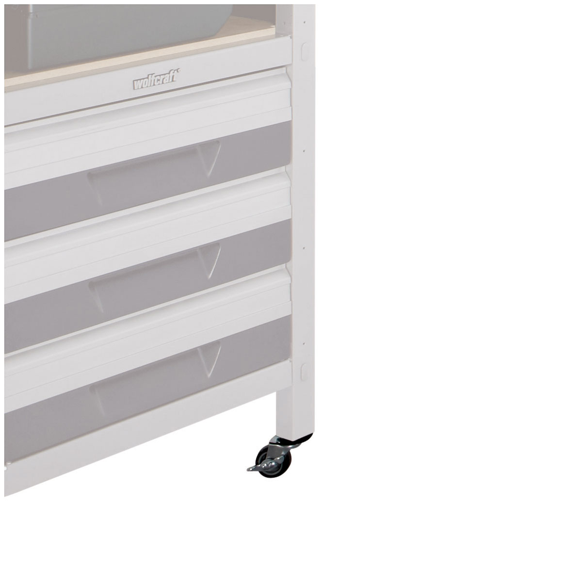 Wolfcraft Lenkrolle WSS mit Bremse schwarz Bild 2