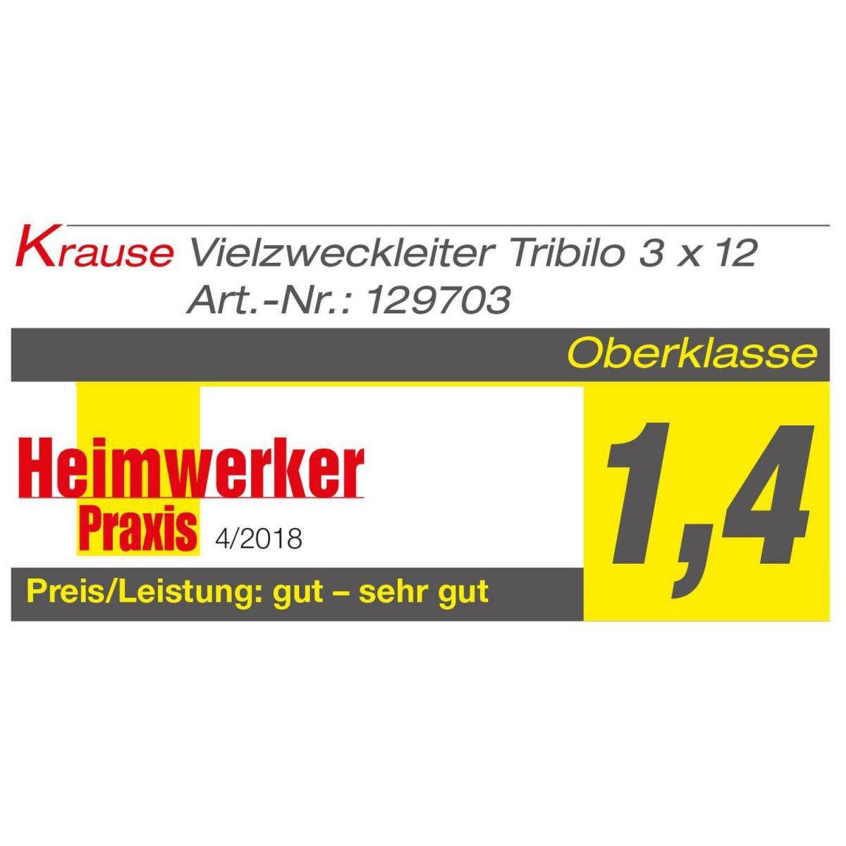 Krause Vielzweckleiter Tribilo 3 x 12 Sprossen Bild 2