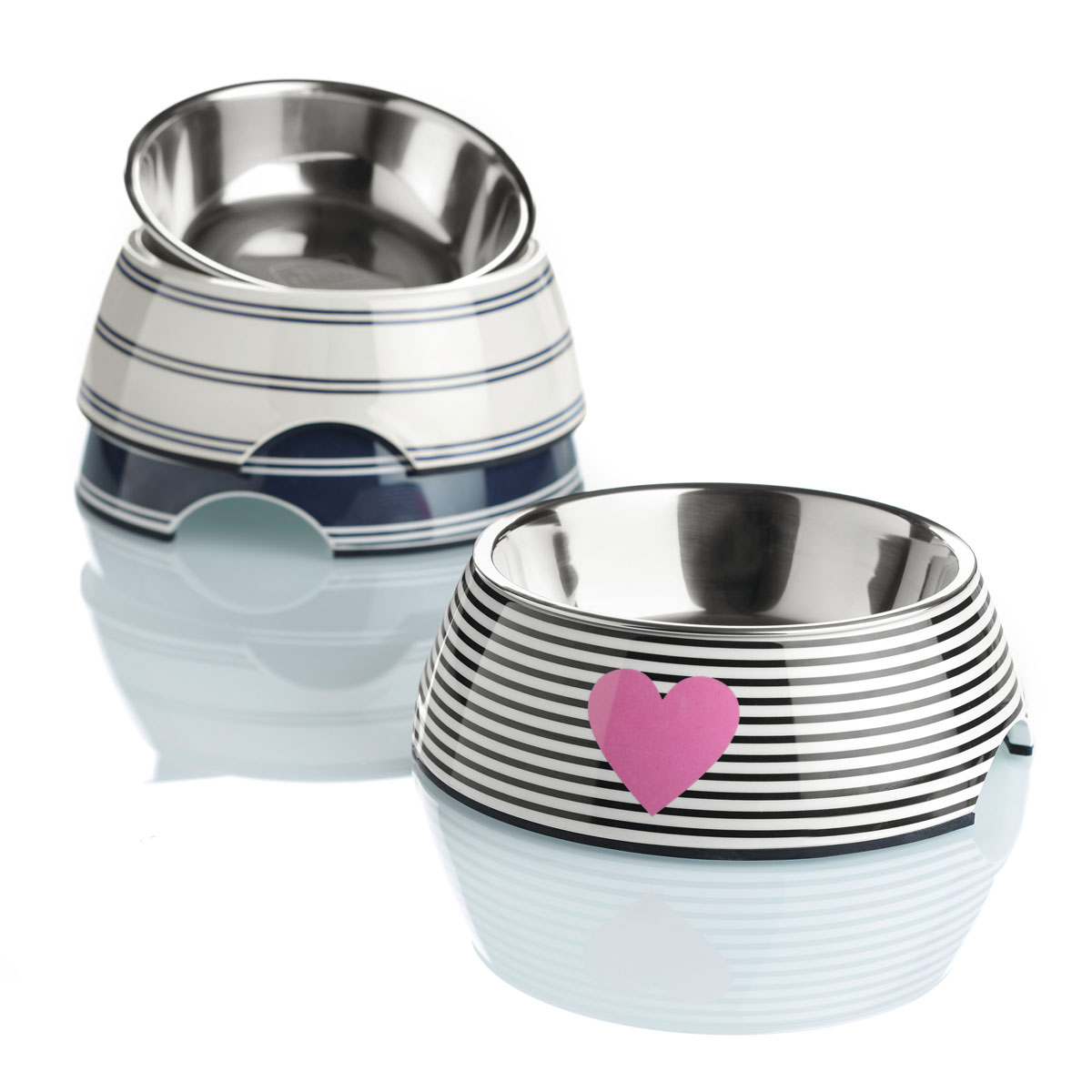 Hunter Melamin-Napf Biri weiß-schwarz 350 ml Bild 2