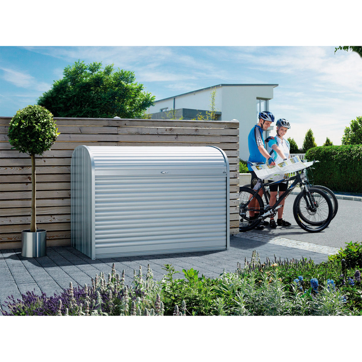 Biohort Universalbox StoreMax silber-metallic 163 x 78 x 120 cm Bild 4