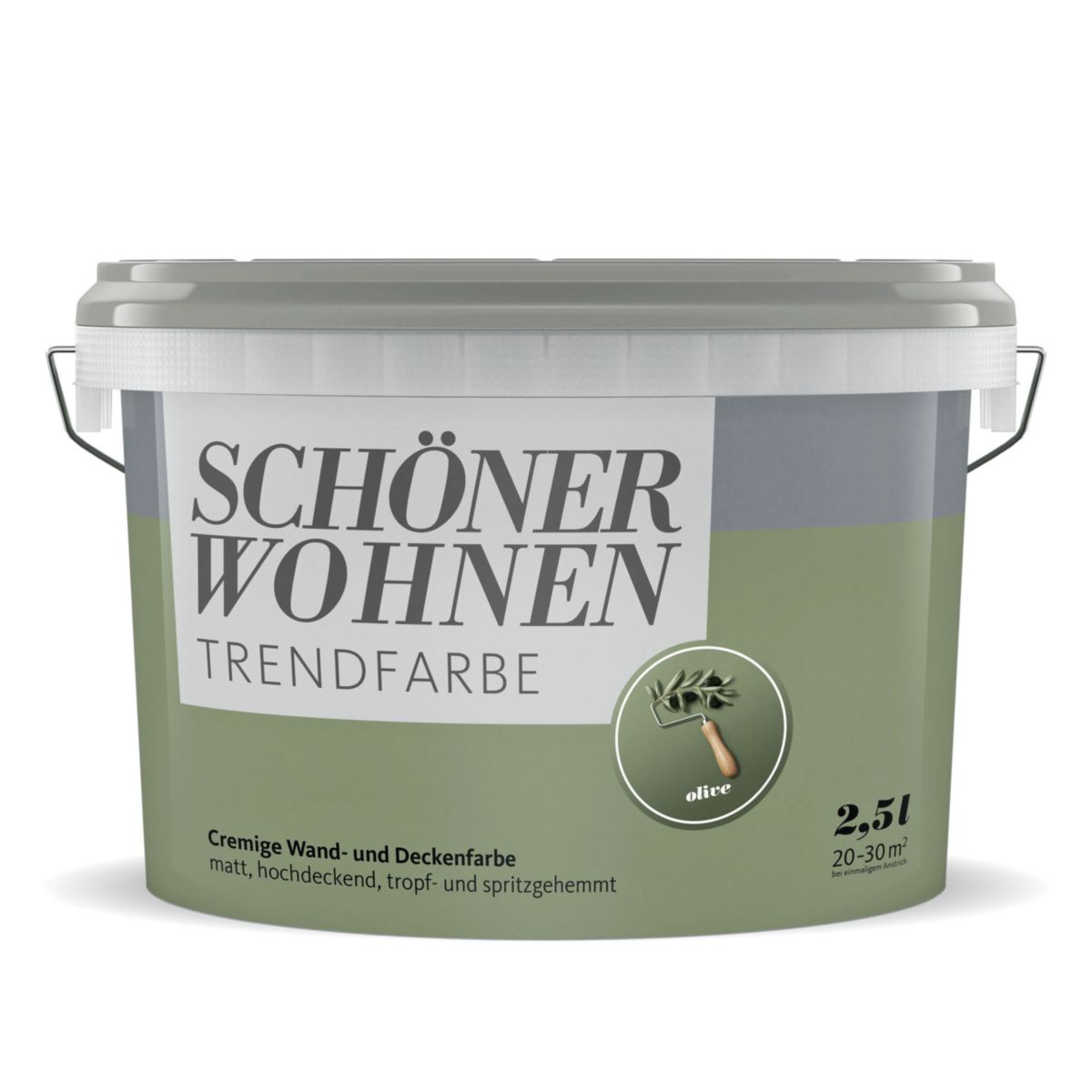 Schöner Wohnen Farbe Trendfarbe matt Olive 2,5l