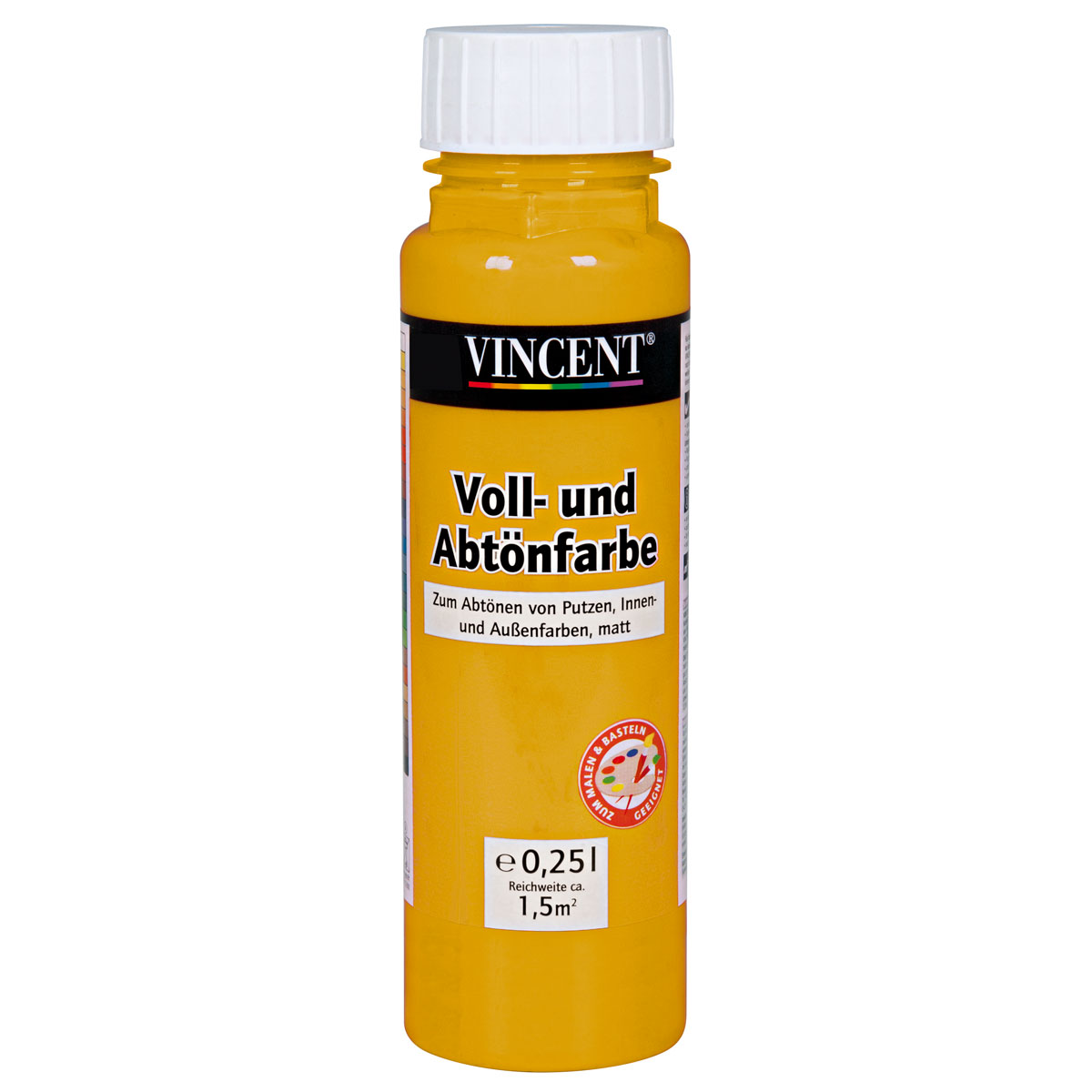 Vincent Voll- und Abtönfarbe ocker 0,25 L Bild 1