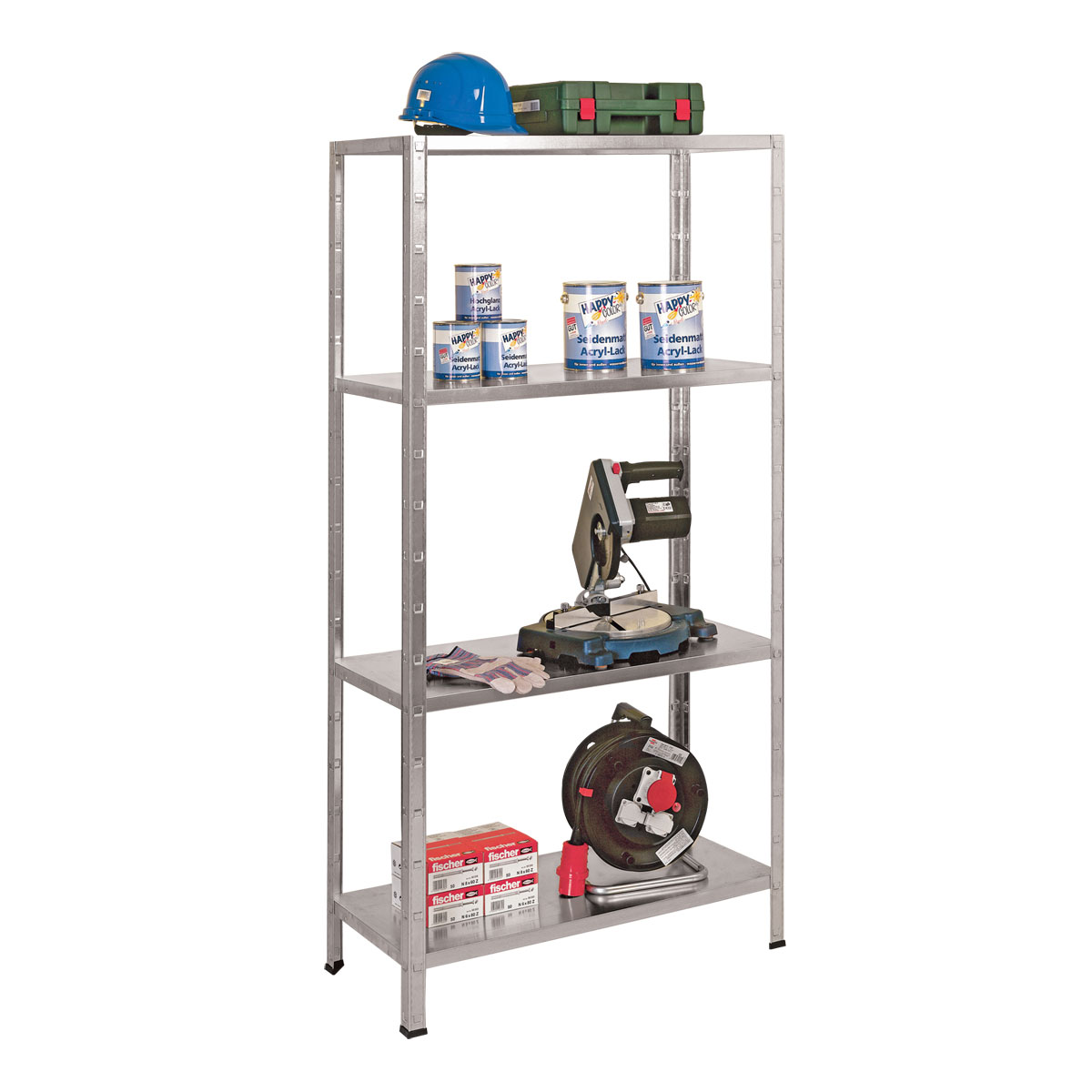 Steckregal 4 Böden 100 x 180 x 40 cm