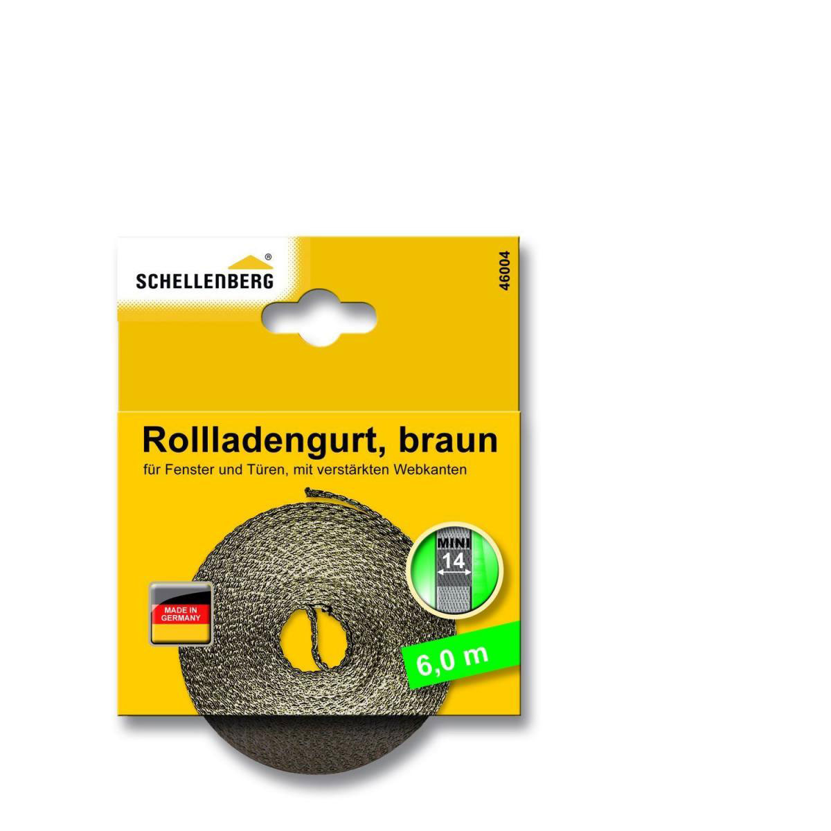 Schellenberg Gurtband Mini 14 mm / 6 m braun Bild 2