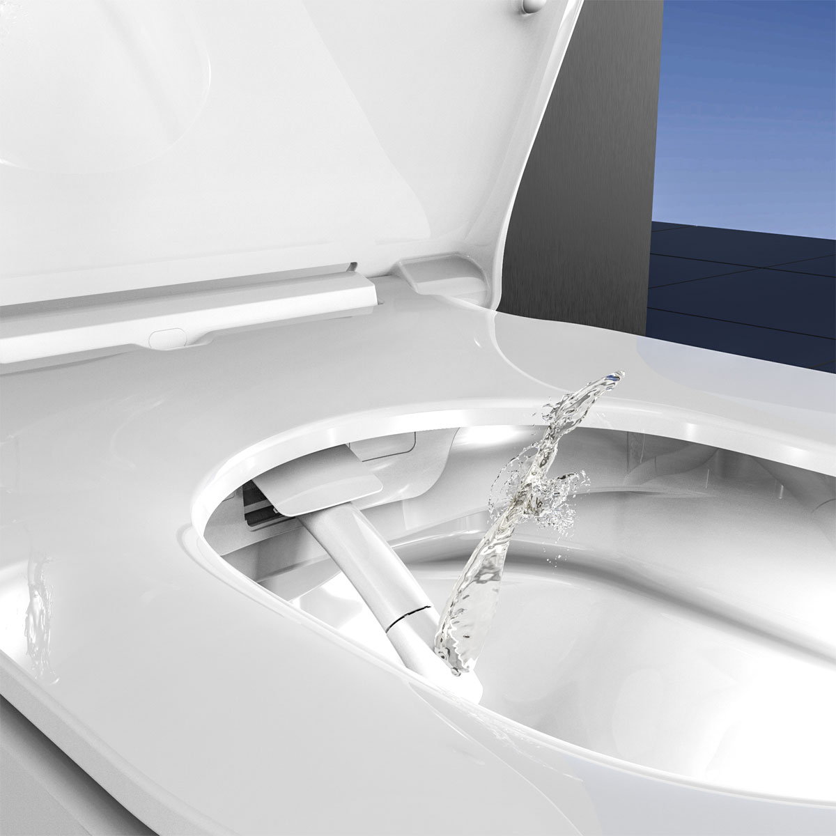 Schütte Dusch-WC-Set Cesari spülrandloser Bidet Toilettensitz Bild 6