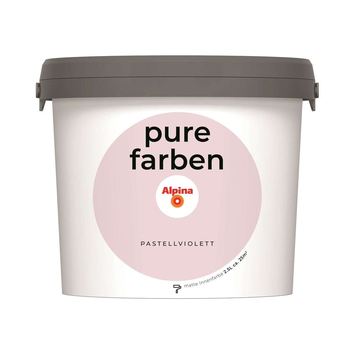 Alpina Innenfarbe pure farben 2,5 L Pastellviolett matt