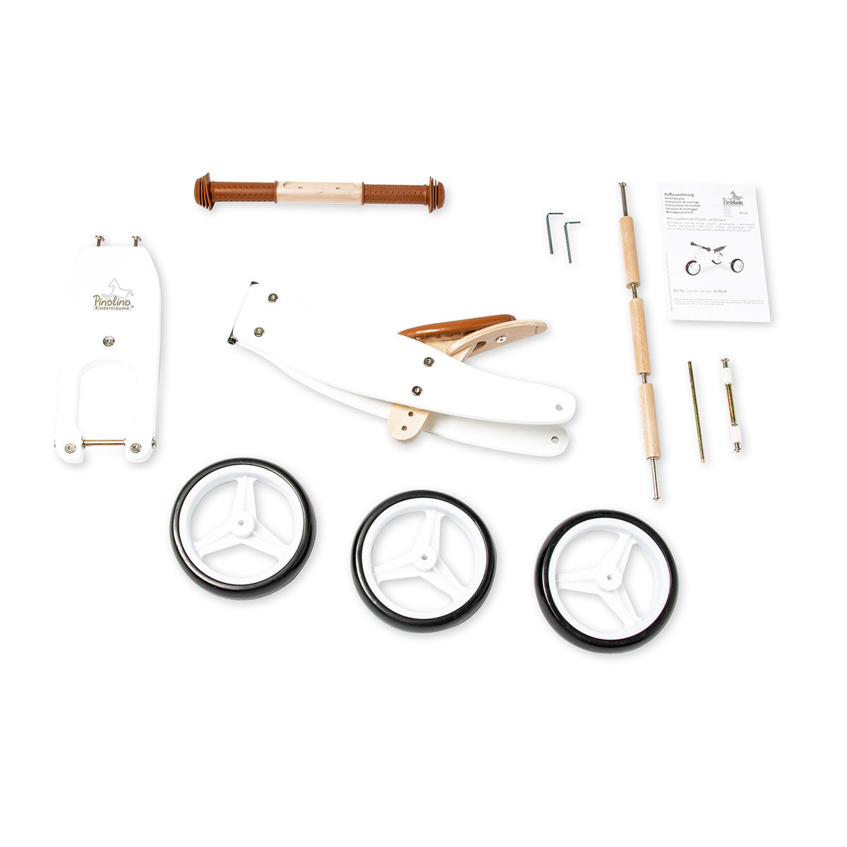 Pinolino Mini-Laufdreirad Charlie, weiß/natur Bild 4