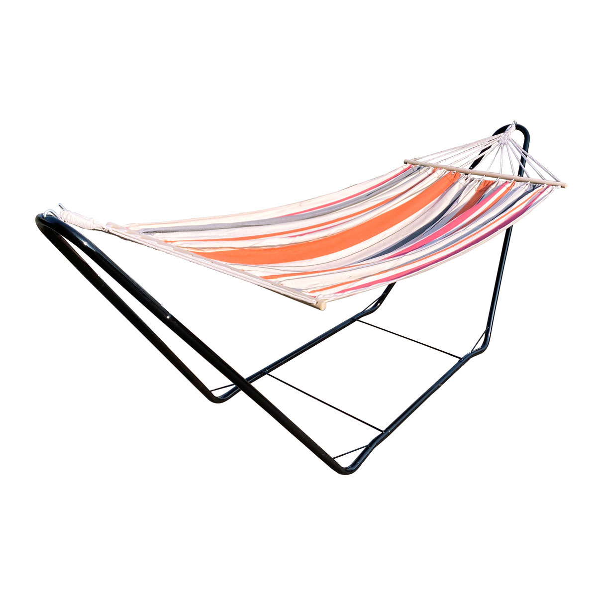 La Siesta CHILLOUNGE Einzelstabhängematte mit pulverbeschichtetem Stahlgestell