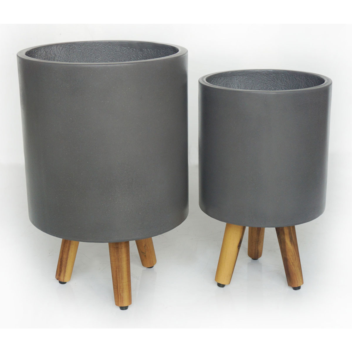 Haveson Blumentopf Stockholm mit Füßen 24 x 24 cm Bild 2