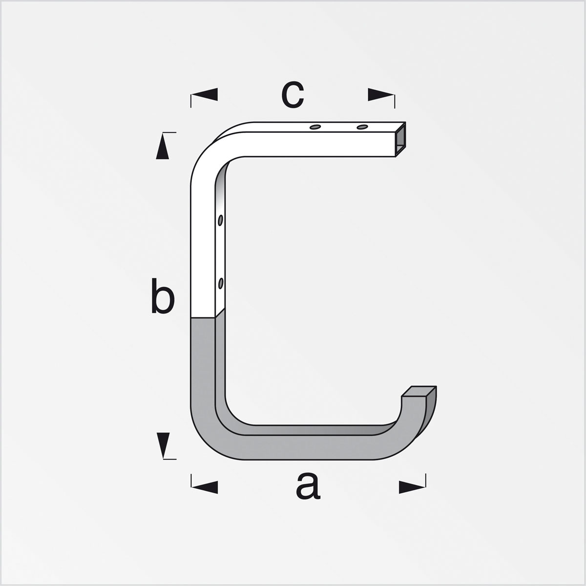 MyTool Wand- und Deckenhaken 150 mm gummiert rot Bild 2