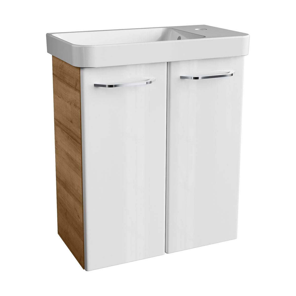 Fackelmann Keramik-Waschtisch 55,5 x 16 x 30 cm weiß Bild 9