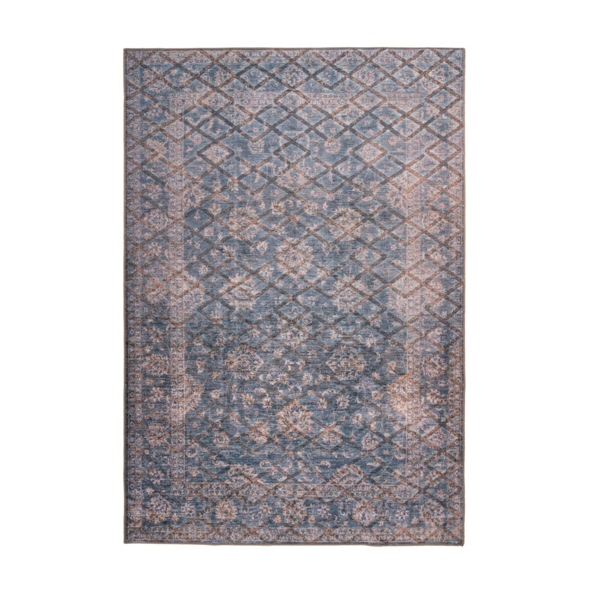 Antique 225 Blau / Gold 120cm x 180cm
