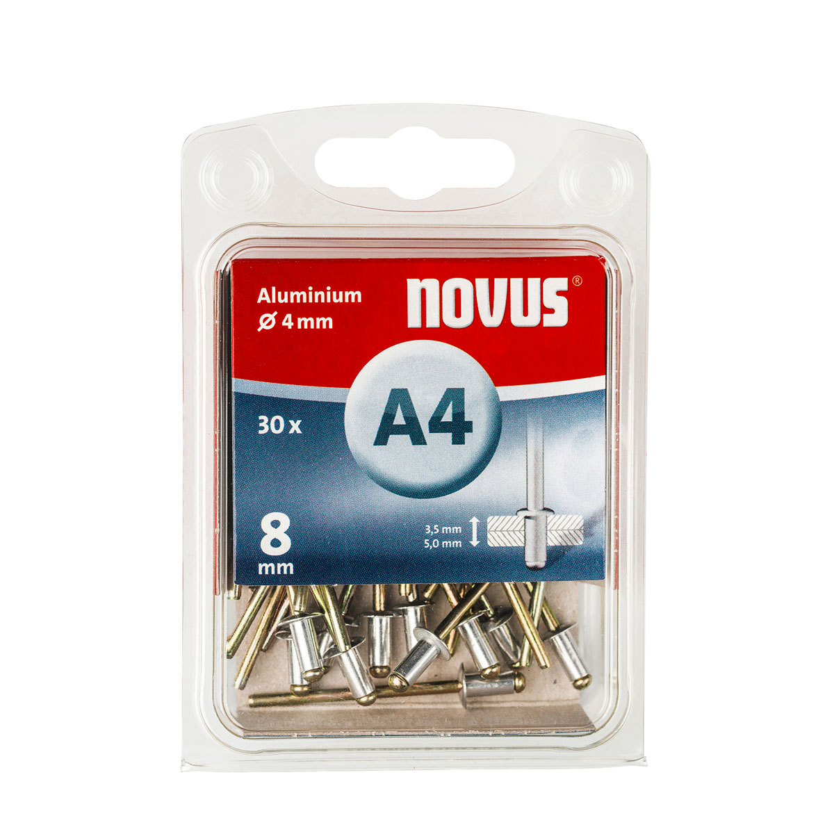 Novus Alu Blindnieten A 4 x 8 30 Stck.