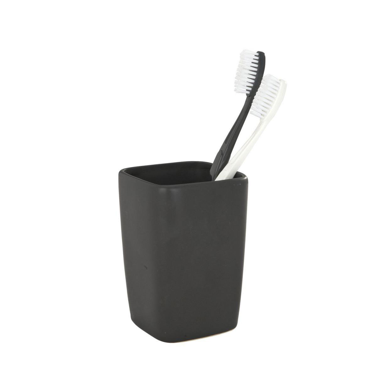 Wenko Zahnputzbecher Faro schwarz