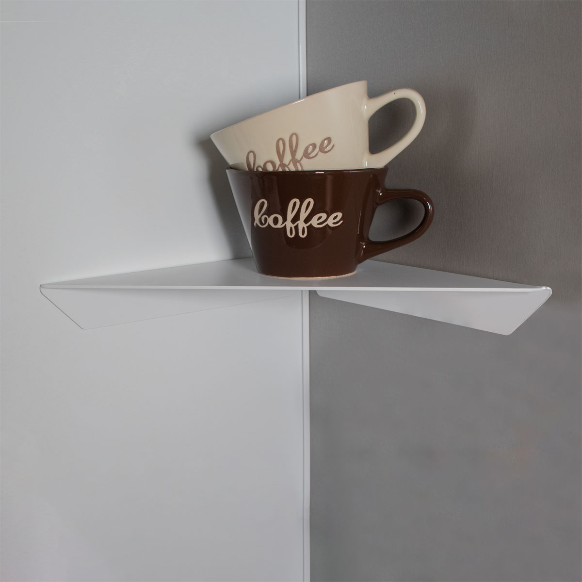 Schulte  Duschablage zum Kleben über Eck Mattweiß Bild 5