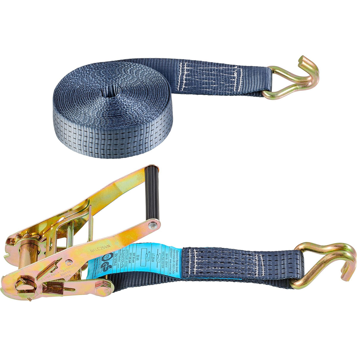 Connex Zurrgurt mit Ratsche und Haken 8 m max 5000 kg