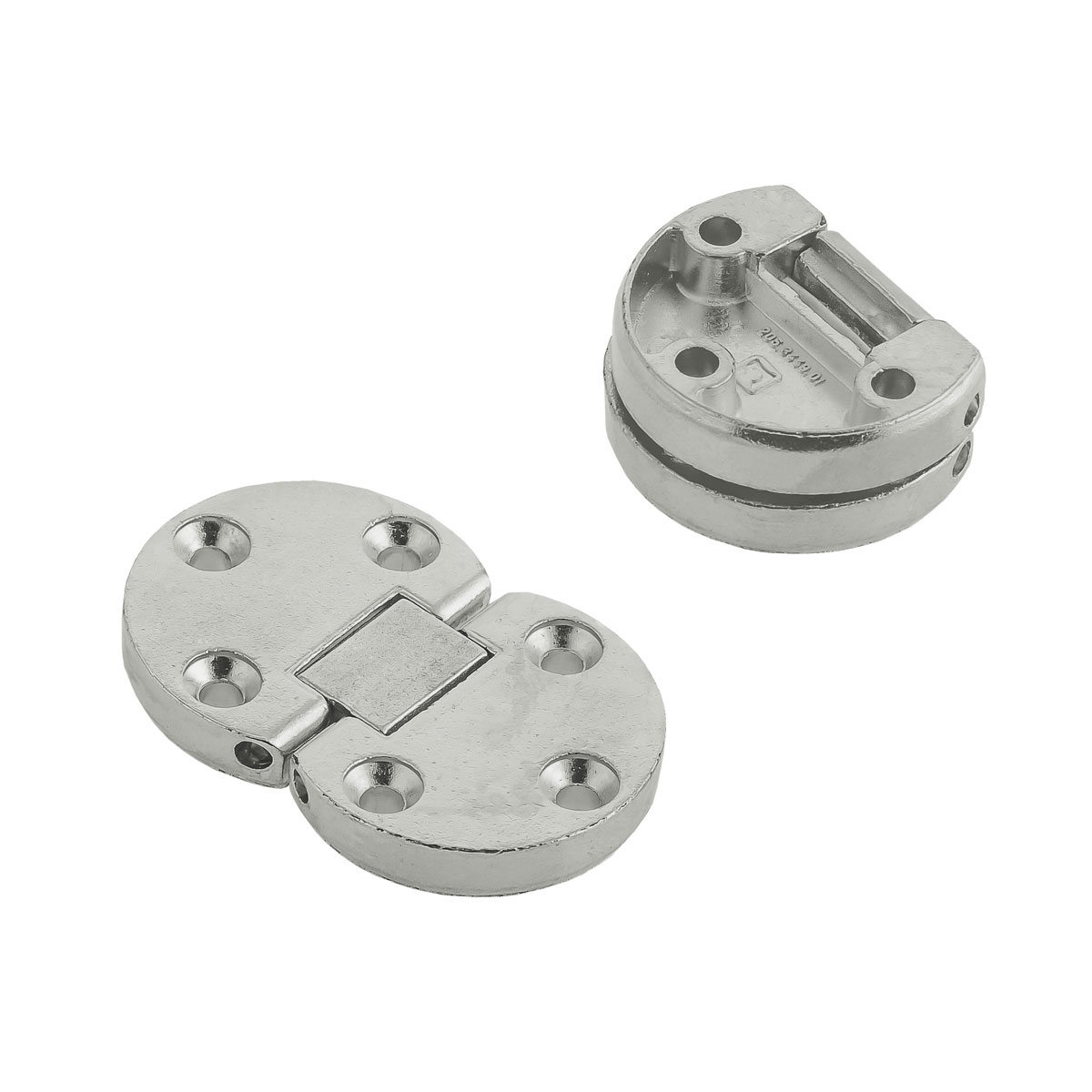 Suki Klappenscharnier Durchmesser 3,5 cm vernickelt