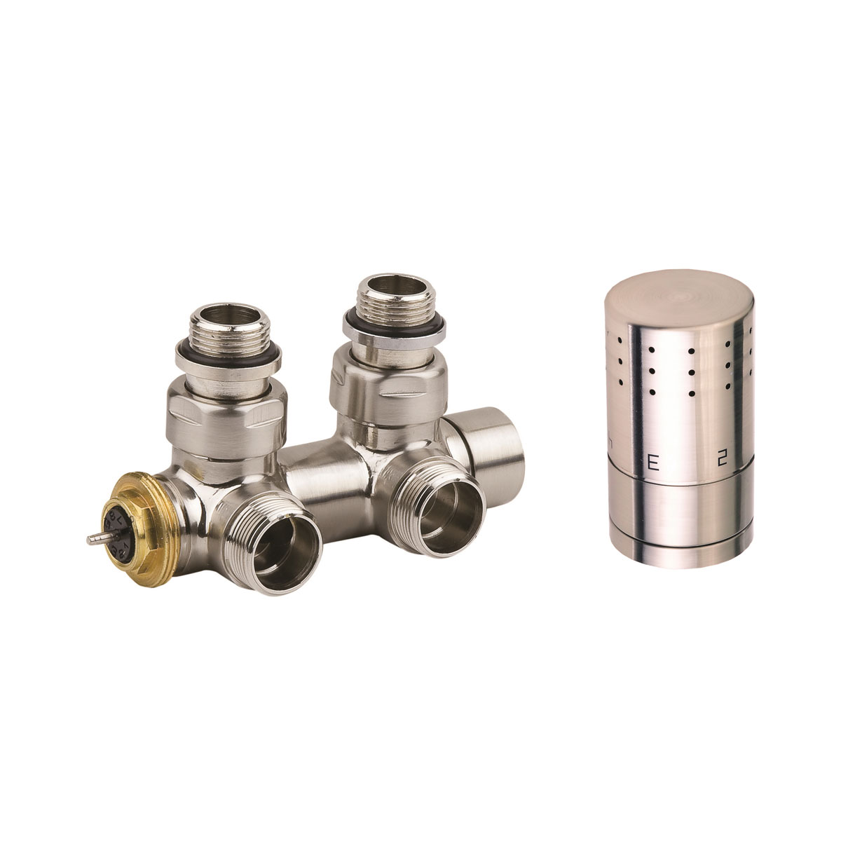 Ximax  Heizkörper Zubehör Mittenanschlussgarnitur Typ SX Eck-Ausführung 16 mm Edelstahl