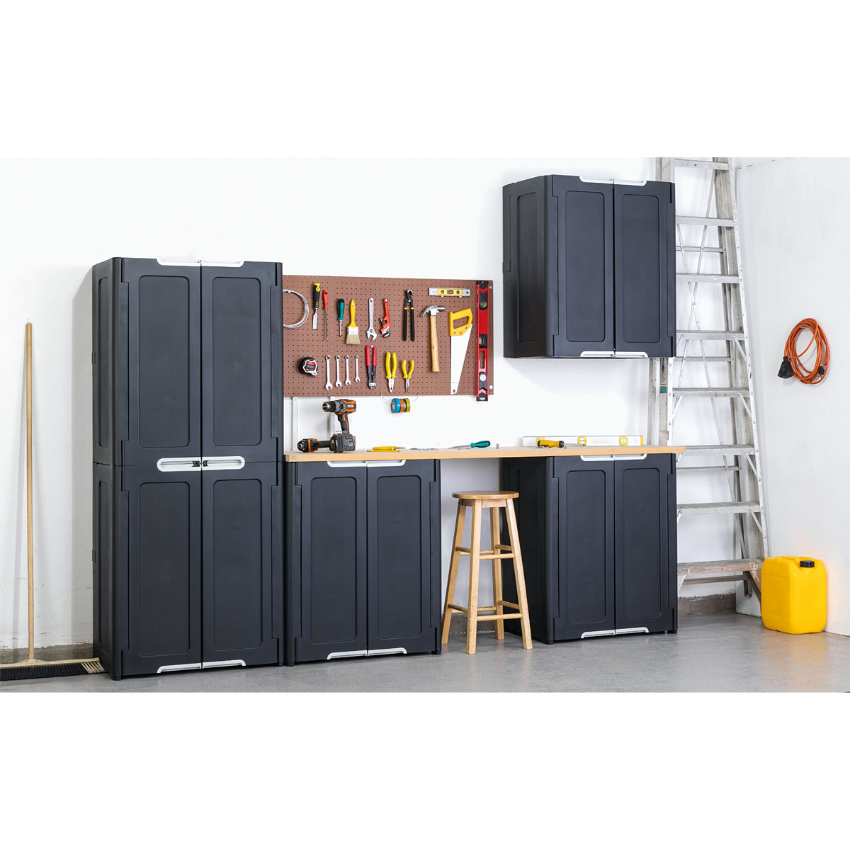 Keter Kunststoff-Schrank Magix 77 x 90 x 48 cm anthrazit Bild 5