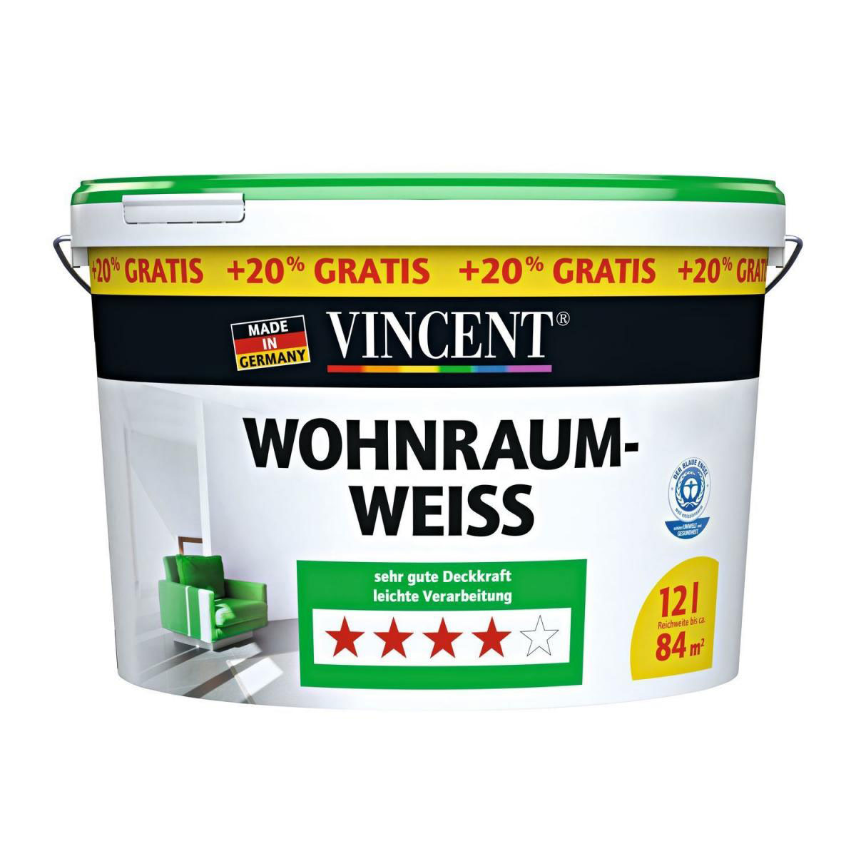 Vincent Wohnraumweiß 12 L