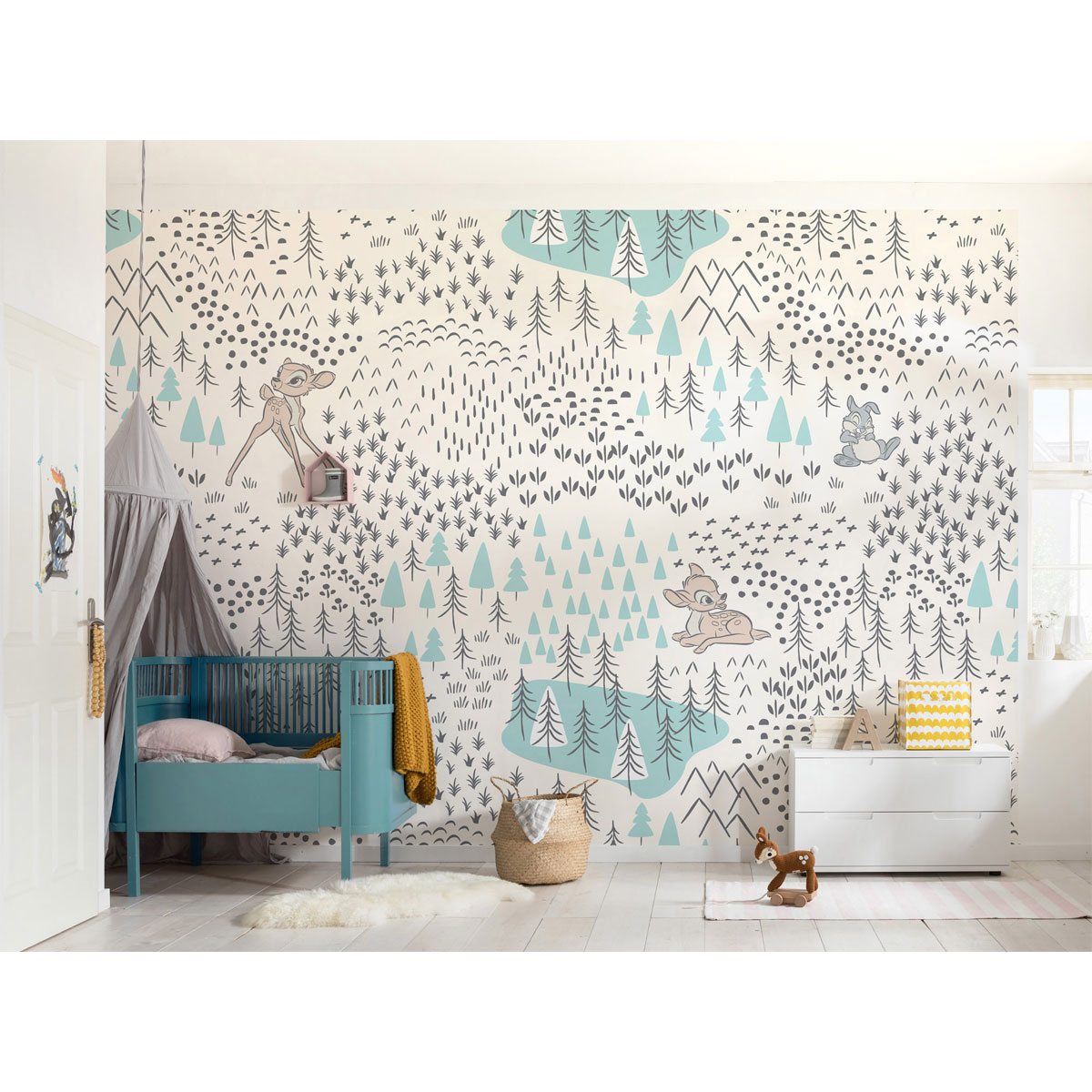 Komar  Vlies Fototapete Bambi Woodland 400x280 cm